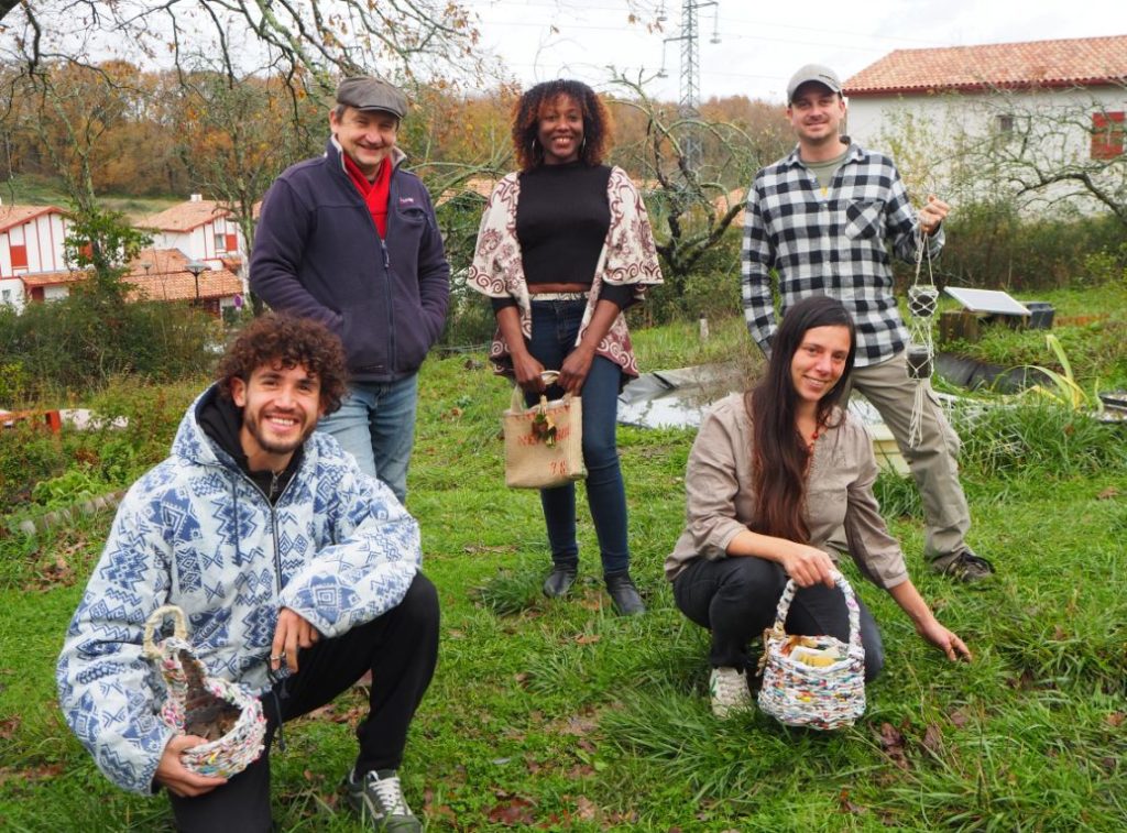 équipe des génies verts association autour de écologie, permaculture, éco-responsable, Pays Basque landes